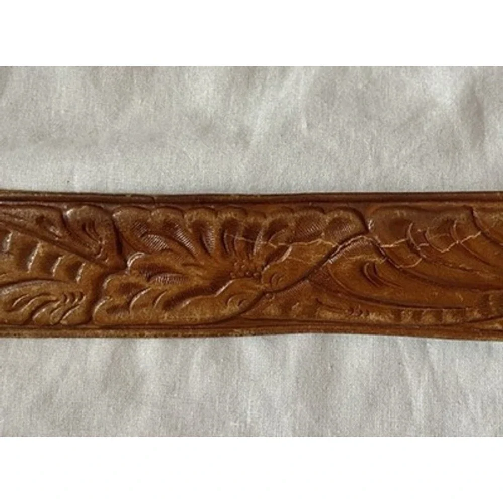 Vintage Budweiser Belt Buckle Genuine Bud Anheuser Busch Brass 1970s W/belt